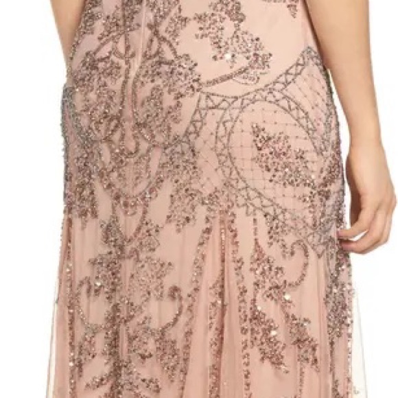 Pisarro Nights Beaded Mesh Gown - Picture 8 of 8